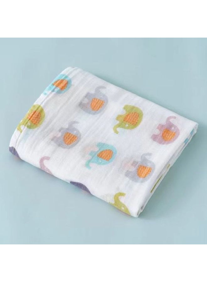 Anami 3-Pack Bamboo Cotton Muslin Baby Swaddles – Soft, Breathable, Multi-Use Wraps for Newborns (110x110cm) - Image 3